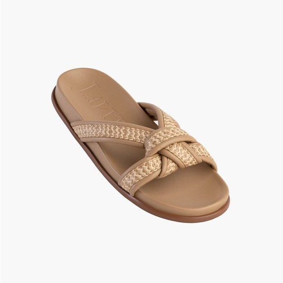 NEW Eric Javits Notti Peanut slide sandals - Picture 12 of 16